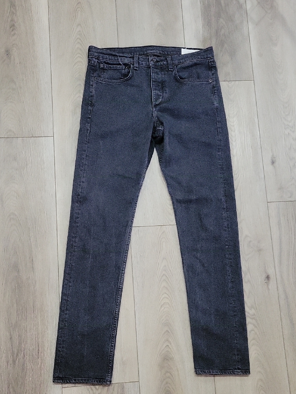 rag & bone Men's Slim Straight Jeans in Black